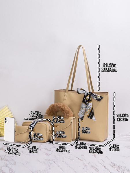 Monroe 4-piece tote bag set