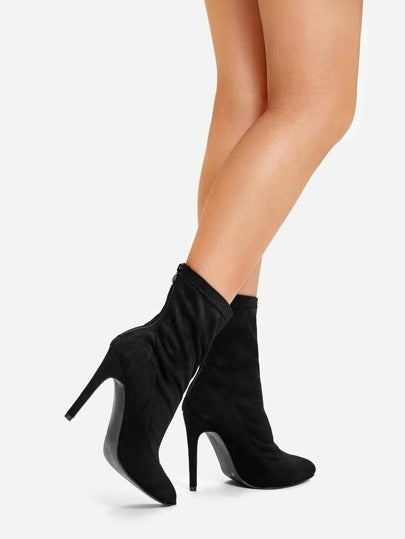 Stiletto Heel Boots with back zipper - What's Your Chic