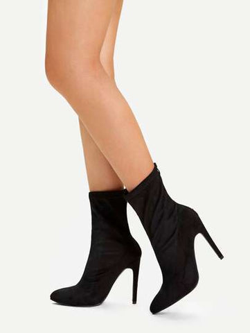 Stiletto Heel Boots with back zipper - What's Your Chic