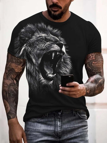 Lion in 3D t-shirt - What's Your Chic