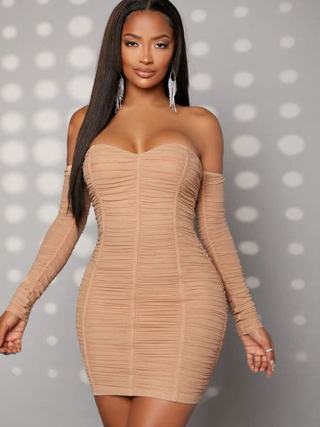 Phases ruched bodycon dress - What's Your Chic