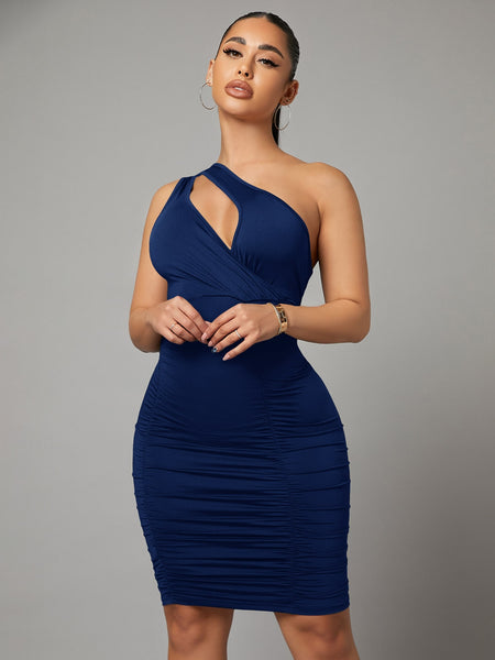 Slept On Me one-shoulder bodycon