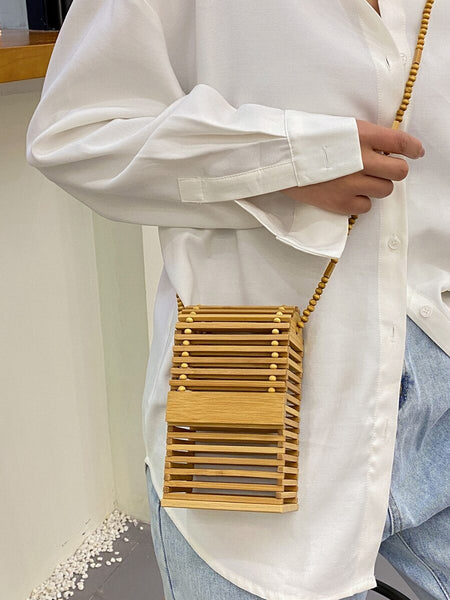 Mini bamboo event bag