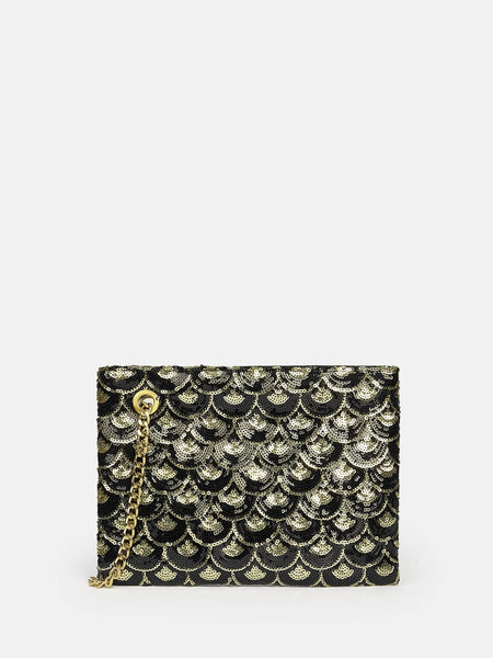 Far From Basic sequin clutch - What's Your Chic