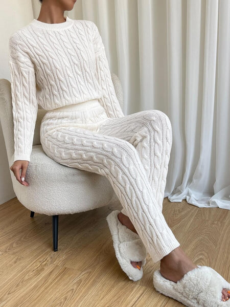 Tingles cable knit sweater set