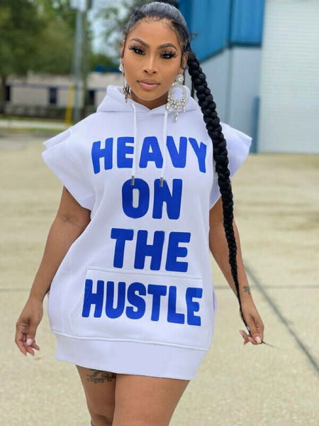 Heavy on the Hustle casual hoodie dress