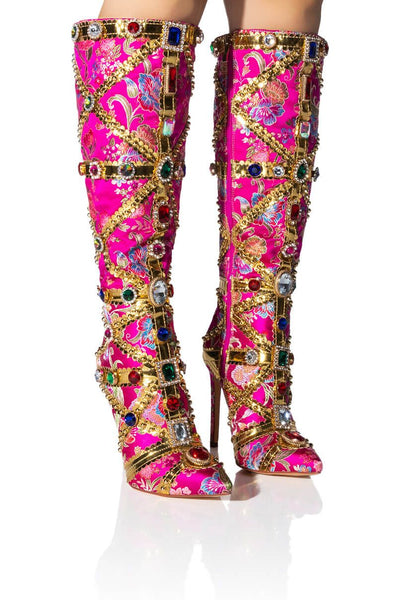 Crystal long boots - import